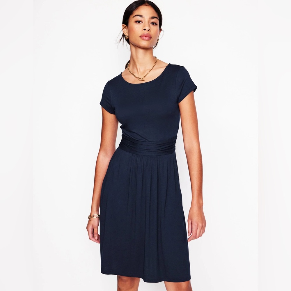 Boden Navy Midi Dress